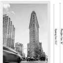Americanflat 24x36 Poster Frame with Polished Plexiglass - White Picture Frame - Wide Photo Frames Made of Engineered Wood for Vertical or Horizontal Wall Display - Epic Collection - White