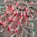 Lighted Christmas Decorations for Windows, Pack of 2 Plug-in Christmas Window Silhouette Lights for Xmas, Party, Home, Patio Lawn, Garden Decorations (Cane & Wreath)