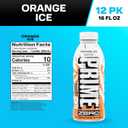PRIME ZERO ORANGE ICE, Sugar Free Sports Drinks, Electrolyte Enhanced to Replenish Fluids, B Vitamins, Antioxidants, Low Calorie, Made with Natural Flavors, 16.9 Fl Oz 12 Pack (EXP 05/09/27)