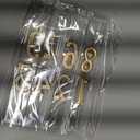 Beanlieve 10-Pieces Numeral Birthday Candles - Cake Numeric Candles Number 0 1 2 3 4 5 6 7 8 9,Used for Cake Decoration on Birthday Parties and Wedding Anniversary Celebrations(Champagne Gold)