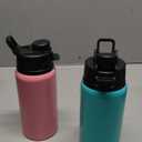 Shellwei 10 Pcs Aluminum Water Bottle 17 oz with Snap Lids Reusable Lightweight Portable Sports Water Bottle for Travel Gym Camping Hiking Fishing (Multicolored)