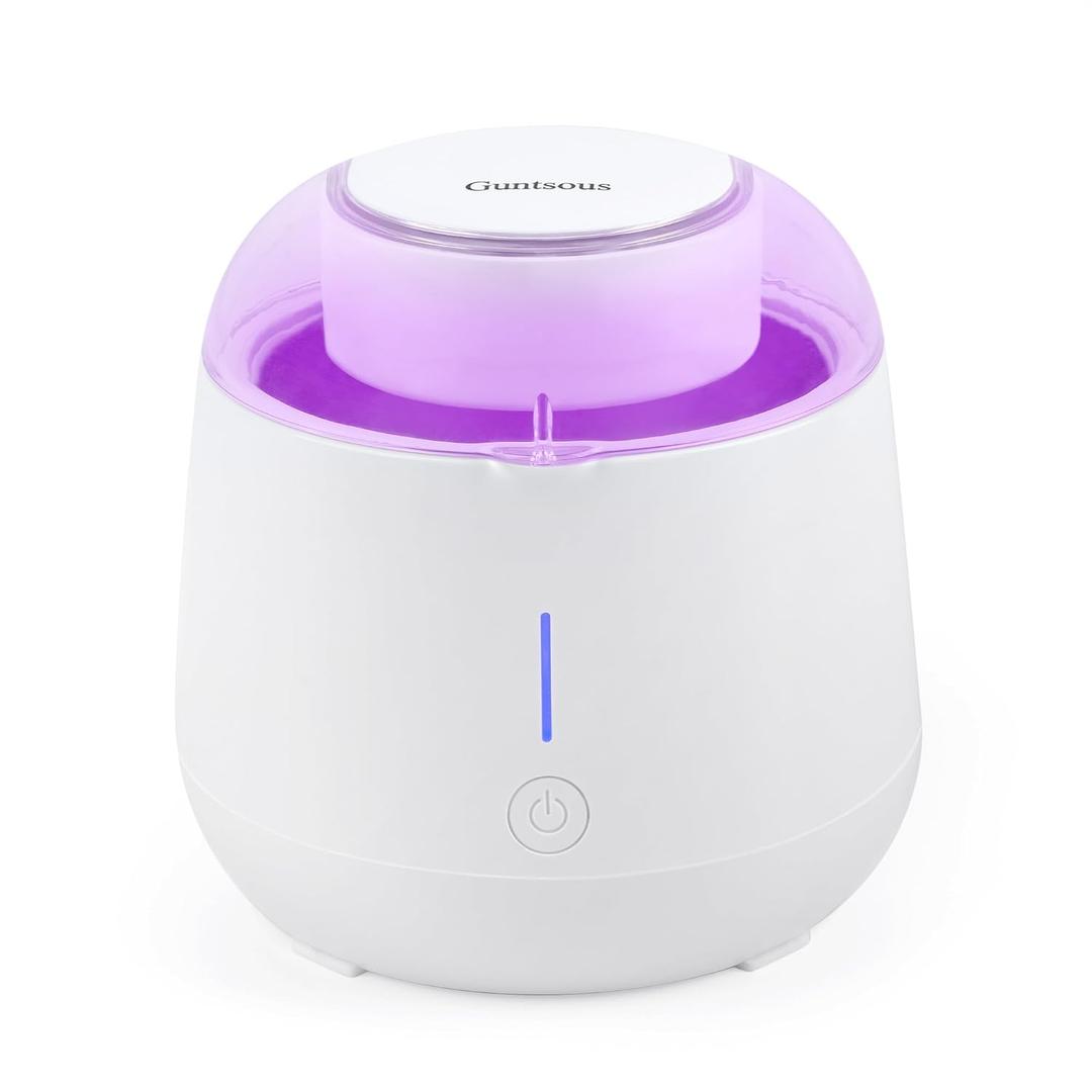 Ultrasonic Retainer Cleaner Machine: 45kHz Medium Frequency Stain Away Plus Sonic Cleaner with Three Professional LED Lights for Denture Dental Jewelry Ring Mouth Night Guard Aligner