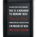 INNObeta Mens Valentines Gifts, Boyfriend Gifts Valet Tray, Anniversaries Gifts, Funny Gifts for Boyfriend, Storage Organizer, Perfect for Birthday, Christmas, Anniversaries - Remind