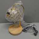 Hisummer Candle Warmer Lamp with Timer, Dimmable Candle Lamp Warmer with 312 K9 Crystals Adjustable Height Electric Candle Warmer for Women Gifts, Wax Warmer Lamp with 2 Bulbs for Jar Candles (Gold)