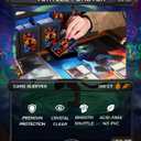 MTG Card Sleeves 100 Pcs Turtles Forever Textured Back Art Sleeves Deck Protector, HD Clear Front & Matte Back, Ultra-Durable, Smooth Shuffle Standard Size Card Sleeves Fit TCG MTG Cards