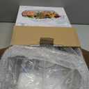 LIMOEASY Chilled Serving Tray, 15" Clear Plastic Party Platter with 4 Compartments, Ice Serving Bowl with Lid, Shrimp Cocktail Serving Dish, Cold Food Buffet Server for Fruit, Veggie, Appetizer, Sushi