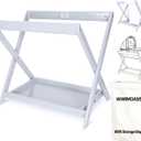 Bassinet Stand,Compatible with UPPAbaby Bassinets Since 2015,Bonus Storage Bag Included,One-Touch Open and Close,Secured with reinforced clamps,comfortable sleeping space for your little one