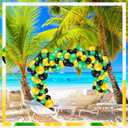 Sratte 120 Pcs Juneteenth Day Balloons Jamaica Latex Balloons Bulk 12 Inch Black Yellow Green Decor for Black History Month Independence Freedom Day Decorations Birthday Party Favors