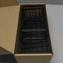 Cisily Kitchen Sink Caddy Organzer with High Brush Holder, Sponge Holder for Sink, 304 Rustproof Stainless, Kitchen Countertop Soap Dispenser Organizer, Kitchen Decor and Accessories (9.25, Black)