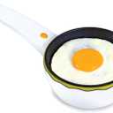 Mini Electric Fry Pan  Fun Egg Shape  Non-Stick Coating, Easy to Clean  Great for Families, Kids, Dorms, Apartments, RVs  Gift for Holidays, Birthdays, Weddings