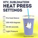 TahoeBay Iced Coffee Cold Cup Sleeve (4-Pack) Reusable Blank Neoprene Insulator Drink Sleeves 22oz - 24oz Beverage Holder for Vinyl Sublimation fits Dunkin' Medium and Starbucks Venti (White)