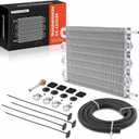 A-Premium Transmission Oil Cooler, Universal Aluminium 8 Pass Tube and Fin