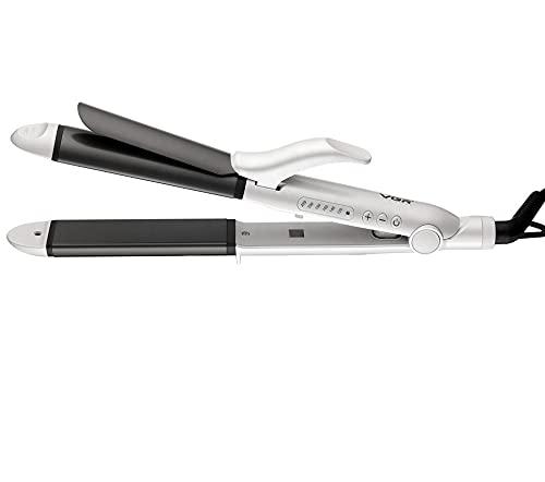 VGR, professional hair straightener and curler, white