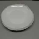 Amazon 6-Piece 8.5" White Dinner Plates Lightweight Round Plates, Simply Dessert Plate, Triple Layer Glass and Chip Resistant, for Microwave and Dishwasher Safe Scratch Resistant, Winter Frost White