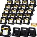 Motipuns 24 Pack Mug Boxes for Gifts 11 oz Coffee Mug Gift Boxes with 1 Roll Ribbon Sublimation Cups Packaging Bags for Sublimation Coffee Cups Blanks Wrapping(Black)