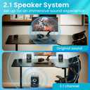 Acoustic Audio by Goldwood Bluetooth 2.1 Speaker System 2.1-Channel Home Theater Speaker System, with Optical/Aux/USB/SD Inputs Black (AA2172)