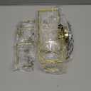 TAILI Sponge Holder with Strong Suction Cup, 4-in-1 Rustproof Sink Organizer - Sink Caddy Holds Sponges, Brushes, Stoppers & Scrapers -Gold