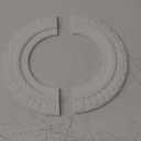 Ekena Millwork 10 5/8"OD x 5 3/4"ID x 1/2"P Claremont Ceiling Medallion, Two Piece (Fits Canopies up to 7")