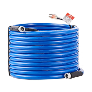 UTOOL 50 FT Heated Water Hose for RV Camper with 90 Degree Elbow, NSF 372 Drinking Water Certified Garden Hose, Automatic Thermostat Antifreeze Protection to -40F, 5/8" ID, 3/4" GHT Adapter