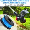 THTEN 71-85937 8ft 0.065" Trimmer Spool Line Compatible with Craftsman 071-74815, 071-71816, 071-74324 weedwacker String Trimmers