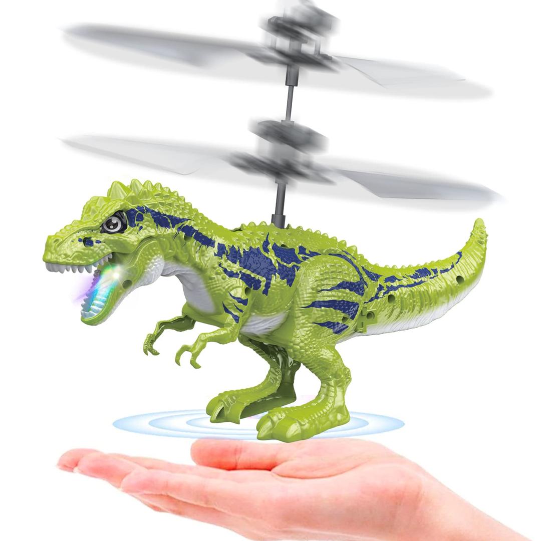 KPPIT Dinosaur Toys for 812 Year Old Boys, Infrared Induction RC Ball Cool Toy for Kids Boys Girls Light Helicopter Flying Drone Indoor Outdoor Games Christmas Birthday Gifts