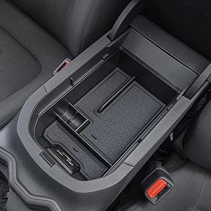 JDMCAR Center Console Tray Organizer Compatible with Toyota RAV4 Accessories 2025 2024 2023 2022 2021 2020 2019 and 2021-2025 RAV-4 Prime, Armrest Insert Container ABS Material Secondary Storage Box