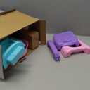 Lehoo Castle Kids Vanity Table and Chair Set with Mirror Light Music, Toddler Girls Makeup Table with Stool  Hair Dryer, Pretend Play Princess Dress Up Vanity Set, Birthday Gifts for 3 Year Old Girl (Pink)