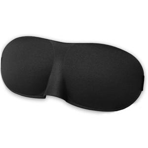 Comfortable Memory Foam Sleep Covers 3D Eye Mask Portable Blindfold Travel Eyepatch Eye CareTools (Black)