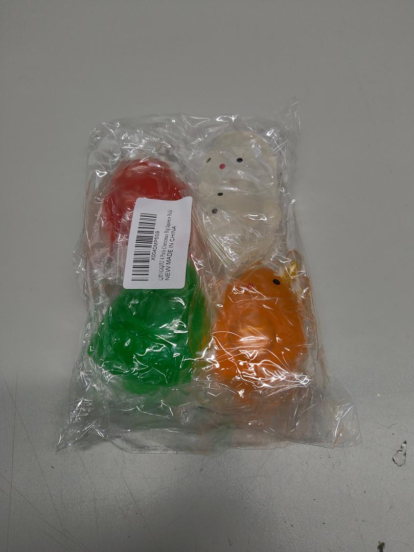 QINGQIU 4 Pack Christmas Big Squeeze Balls