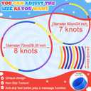 Vinsot Toy Hoop Detachable Plastic Hoops Exercise Equipment Toy Adjustable Rings for Sports Party Game Dance Pet Training