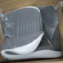 Seat Cushion for Office Chair and Car, Ergonomic Memory Foam Seat Cushion with Lumbar Support Pillow, Orthopedic Cushion for Sciatica & Back Pain, Dark Gray & Light Gray, Large