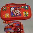 Xinocy for Nintendo Switch for Switch Lite Carrying Case - Cute Kawaii Design for Switch Lite Travel Cases Portable Storage Carry Protective Hard Shell for Women Girls Boys Teens, Red