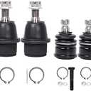 LCWRGS Front Upper and Lower Ball Joints Replacement for Chevy SSR Trailblazer Ext Buick Rainier GMC Envoy XL XUV Ascender Bravada 9-7X K6663 K6664, 4pcs