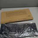 EDJO Wireless Keyboard, 2.4G Ergonomic Full Size Wireless Computer Keyboard with Wrist Rest for Windows, Mac OS Desktop/Laptop/PCBlack