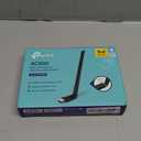 TP-Link AC600 USB WiFi Adapter for PC (Archer T2U Plus)- Wireless Network Adapter for Desktop with 2.4GHz, 5GHz High Gain Dual Band 5dBi Antenna, Supports Win11/10/8.1/8/7/XP, Mac OS 10.9-10.14, Black