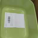 Large Cat Litter Box with High Sides,Cat Boxes for Indoor Cats,Cat Litter Pan for Kitty,Litter Box with Low Entry,Easy to Clean,Anti-Splashing (Green)