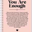 You Are Enough Pink Hardcover 160 Pages Blank Spiral Notebook, Encouragement Gifts For Employee Staff, Mental Health Gifts for Daughter Sister Aunt Bestie, Thank You Gifts for Women Colleague