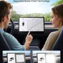 REEVAA 2025 Tesla Model X/S Screen Protector [No Glare & Fingerprint], 9H Tempered Glass Fit for Model X/S 2021-2025, Front/Rear Screen with Alignment Kit Accessories, Matte