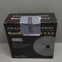 TheFitLife Flexible Metal Garden Hose - Upgrade Leak and Fray Resistant Design, Stainless Steel Water Hose with Solid Fittings and Sprayer Nozzle, Lightweight Kink Free Durable Easy Storage (75 FT)