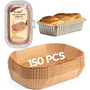 Loaf Pan Liners, Loaf Pan Liners for Baking Bread 9x5, Bread Pan Parchment Liners, 150pcs Bread Pan Liners for Baking