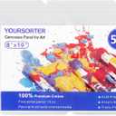56 Pack 8x10 Inch Canvas Boards for Painting Bulk, Kids Art Novices Blank Canvases for Painting, Gesso Primed Acid-Free 100% Cotton Canvas Panels for Acrylic Oil Watercolor Tempera Paint