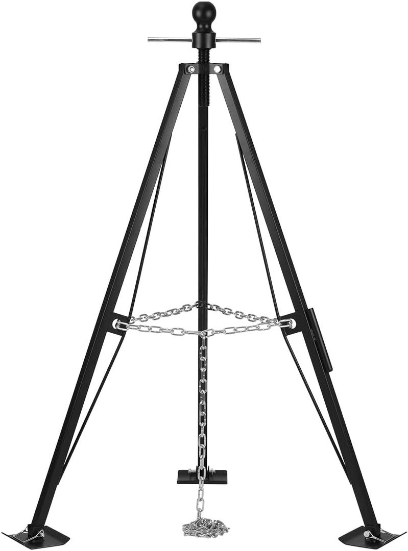 A-KARCK Gooseneck Tripod Stabilizer for 5th Wheel or Trailer, Fifth Wheel Adjustable Tripod Stabilizer with 7500lb Load Capacity, 2-5/16 inch Ball