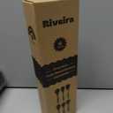 Riveira's 6-Piece Kitchen Essentials - Wooden Spoons for Cooking and Comprehensive Cooking Utensils Set (Light Teak)