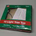 Kurt Adler Star Treetop 10-Light Set, 7-Inch, Clear