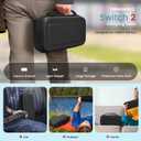 Number-one Hard Carrying Case for NS Switch Travel Carrying Case Storage Bag with Carry Handle, Hard Shell Protection Bag Portable Pouch for NS Switch Console & Accessories