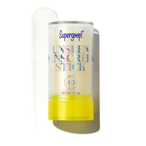 Supergoop! Unseen Sunscreen Stick - SPF 40 - Clear & Invisible Sun Protection - Broad Spectrum Face Sunscreen - Glides Over Makeup - Natural Finish - For All Skin Types - 0.7 fl oz (Multicolor) Exp 2/2027