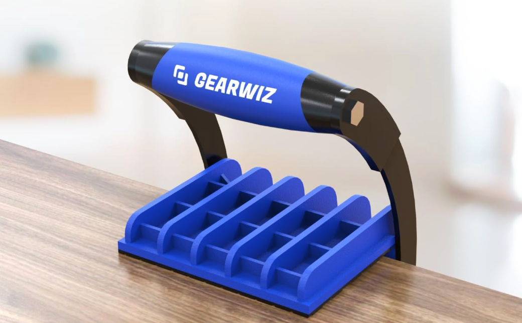 Gearwiz Panel Carrier Tool – Carry Plywood Drywall & Large Sheets up to 100 lbs – One-Handed Ergonomic Grip – Heavy-Duty Woodworking & Construction Sheet Lifter for 4x8 Panels – Clamp & Go – 1 Pack