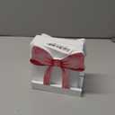 Marsui Pink Bow Napkin Holder for Table Cute Wooden Upright Coquette Bow Kitchen Napkin Holder for Table & Countertop Kitchen Upright Paper Storage Dispenser for Party