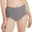 Hanes womens Brief Panties Pack, Classic Cotton Brief Underwear (Retired Options, Colors May Vary) (6)