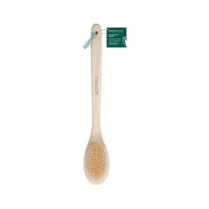 3 x EcoTools Bath Bristle Brush, Bath Brush with Long Handle, Cleanse Back & Hard-to-Reach Areas, Eco Friendly Shower Brush for Exfoliating, Cruelty Free Nylon Bristles, Vegan, 1 Count